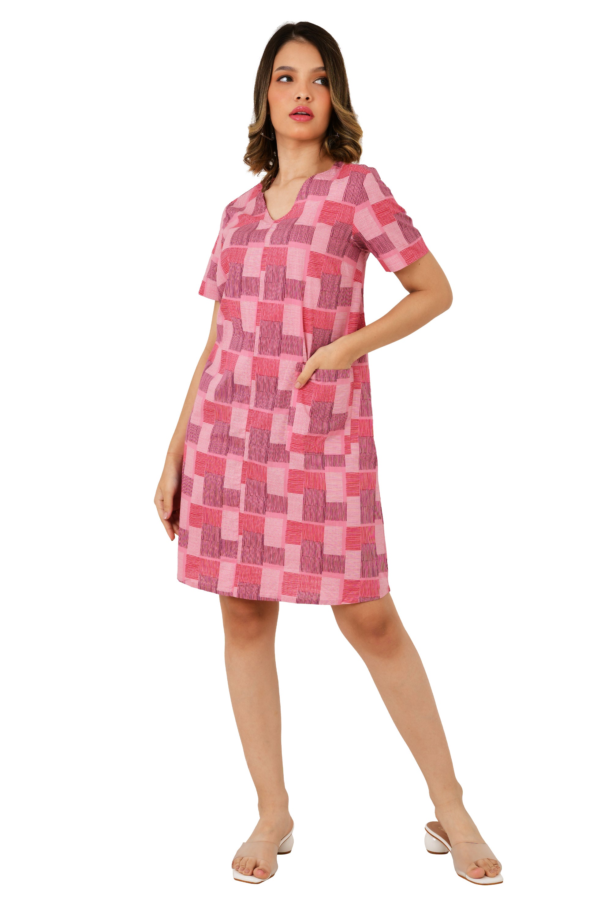 MULTI COLOR COTTON DRESS