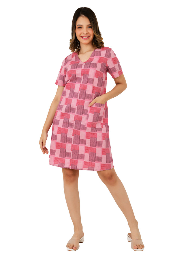 MULTI COLOR COTTON DRESS