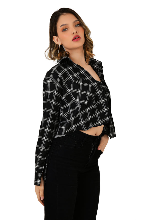 COTTON SHIRT WITH RUCHED BUSTIER