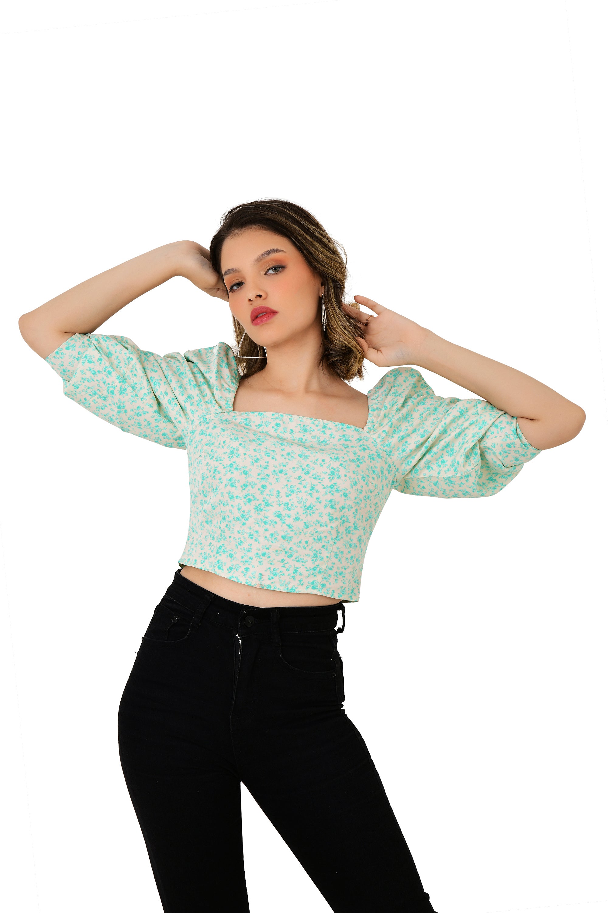 COTTON PRINTED TOP