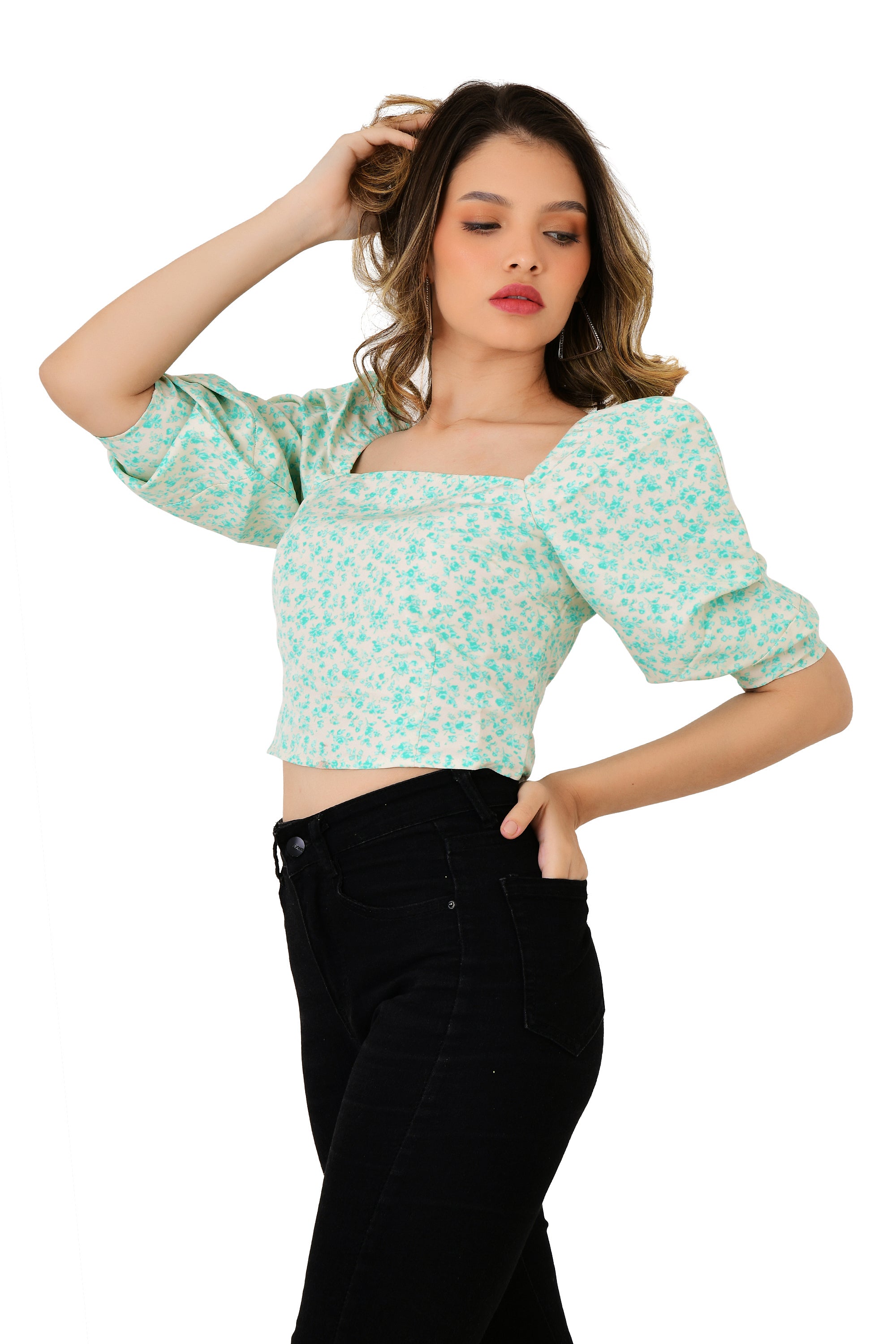 COTTON PRINTED TOP