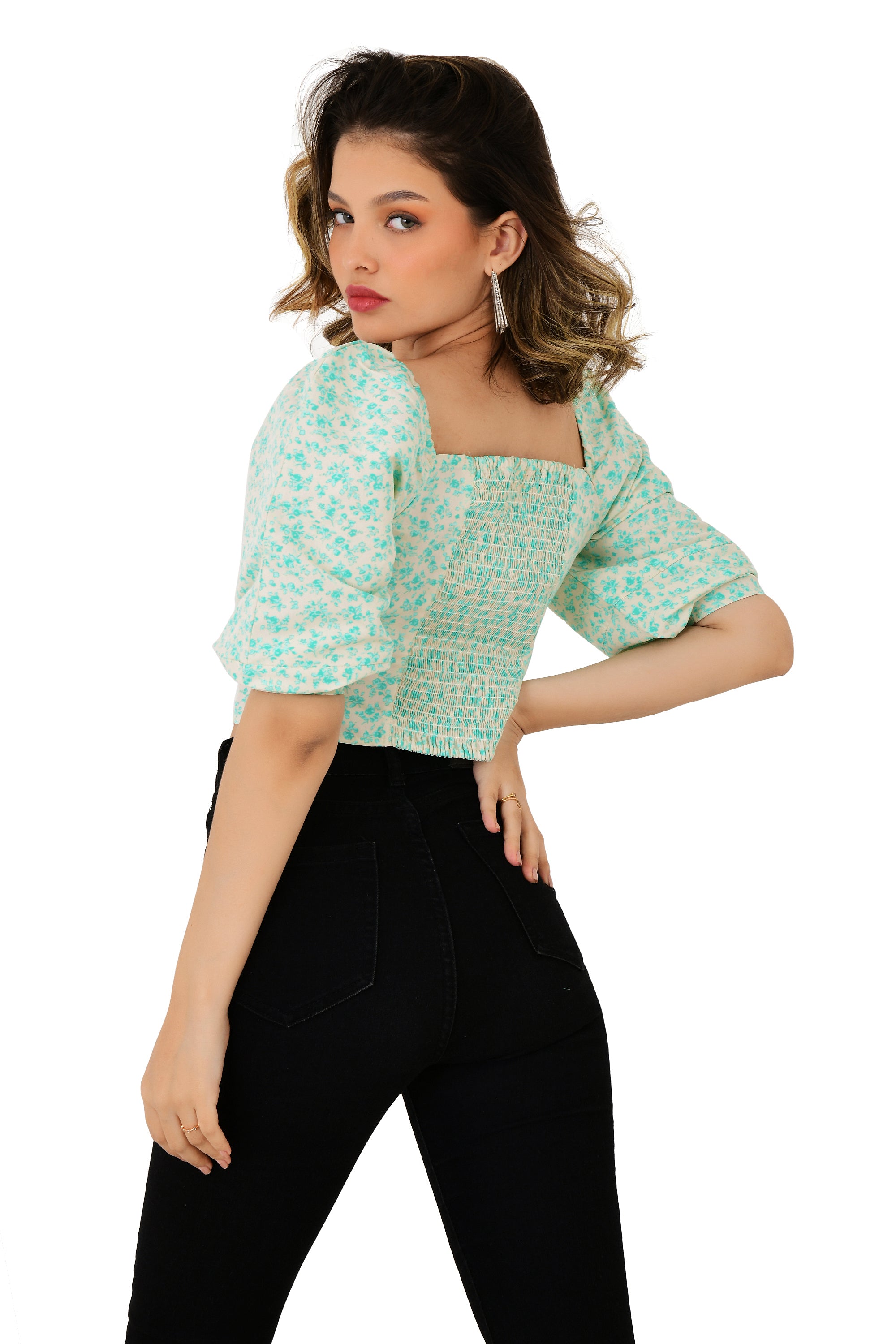 COTTON PRINTED TOP