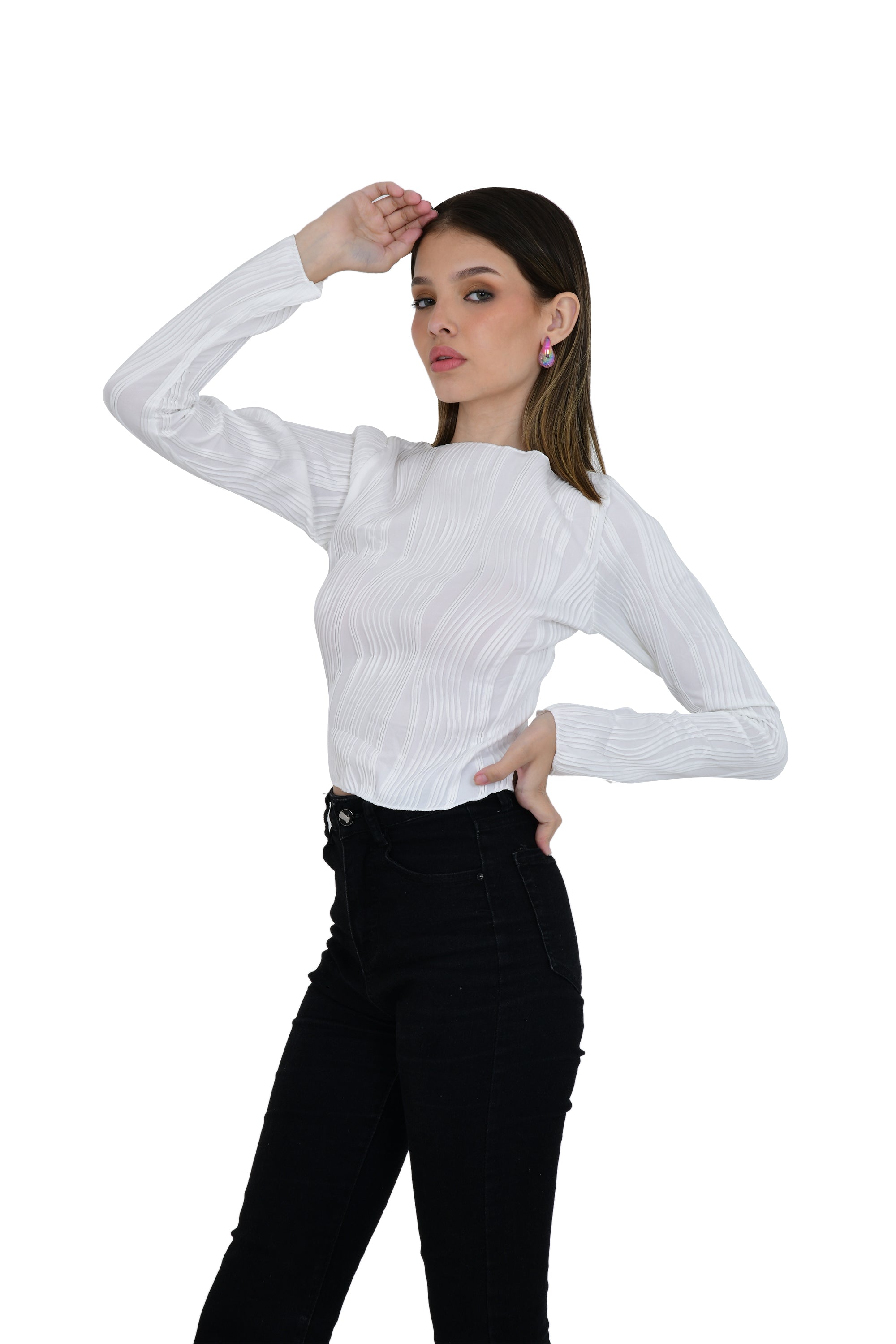 FORMAL TEXTURED TOP