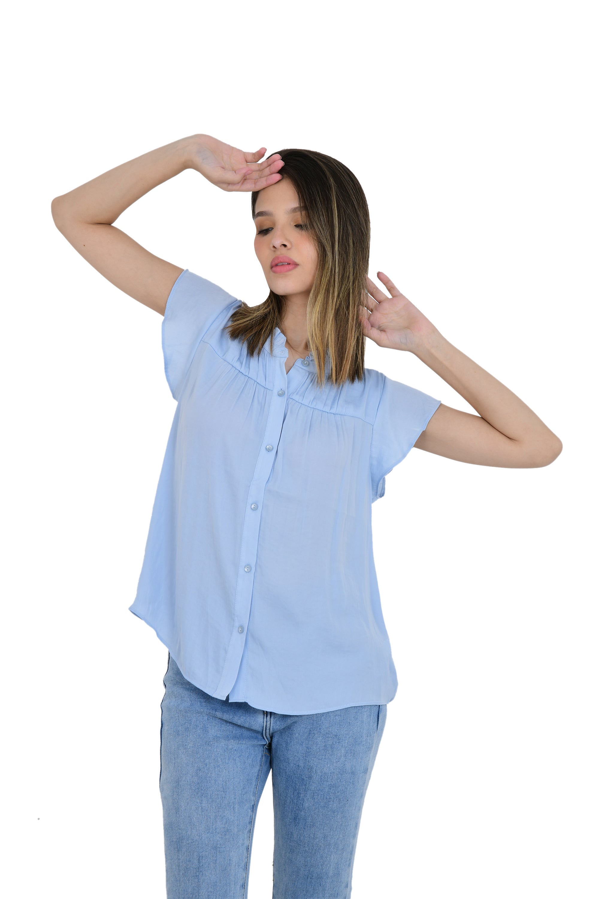 FRONT BUTTON STYLE TOP