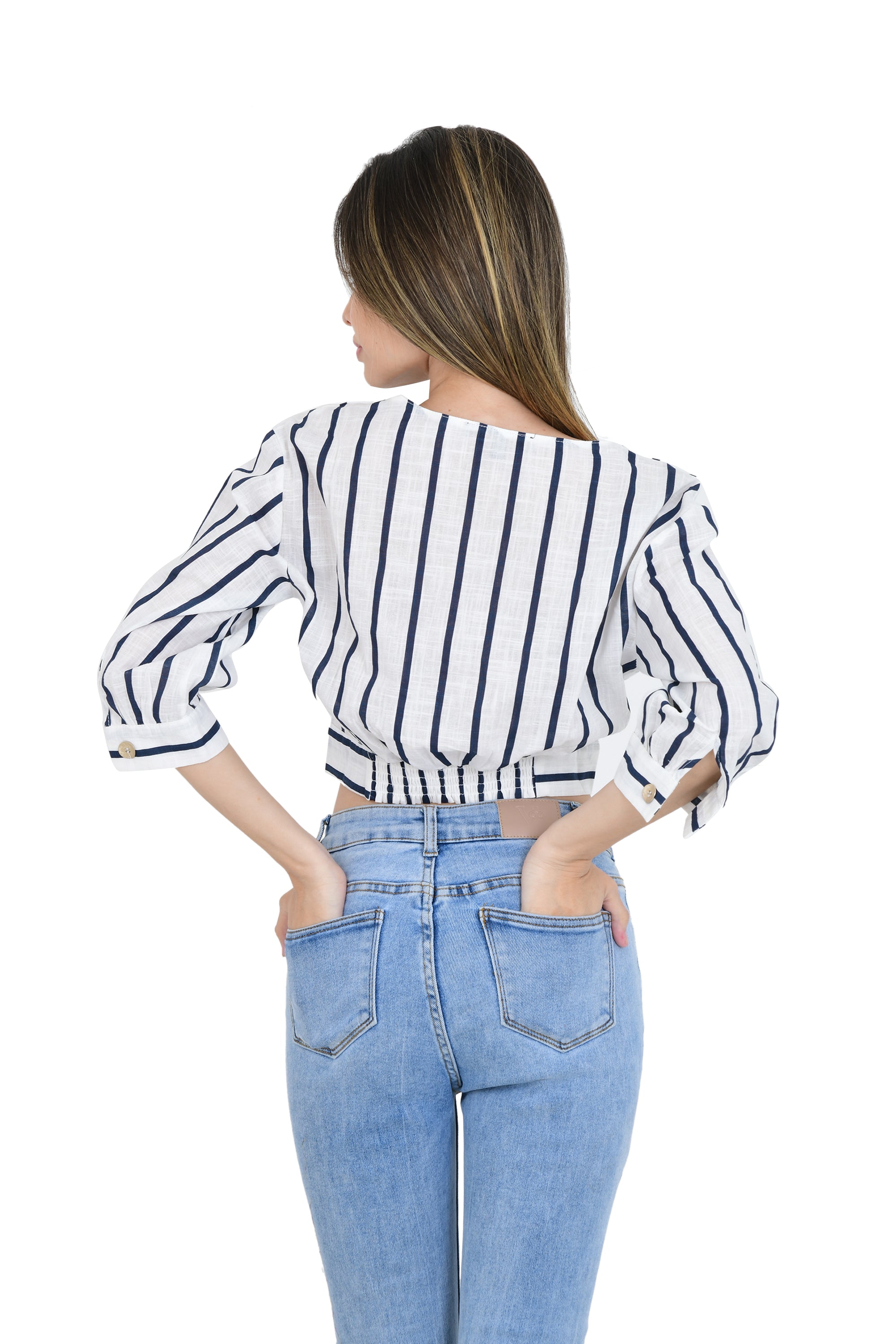 STRIPED SHORT TOP