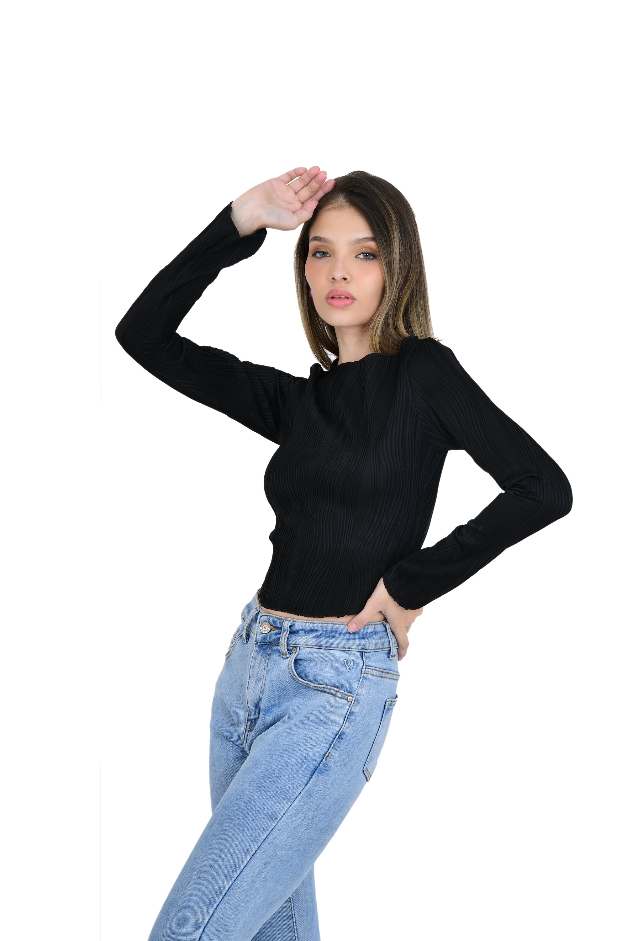 FORMAL TEXTURED TOP