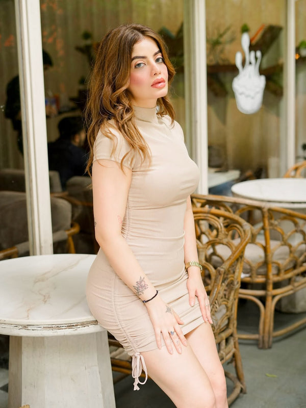 BODYCON RUCHED DRESS